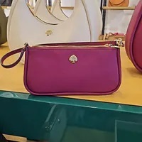 [S] KATE SPADE KK057 KAYLA CONVT WRIST PEBBLED LEATHER,DARK RASPB, 196021552922 (SKS1344)