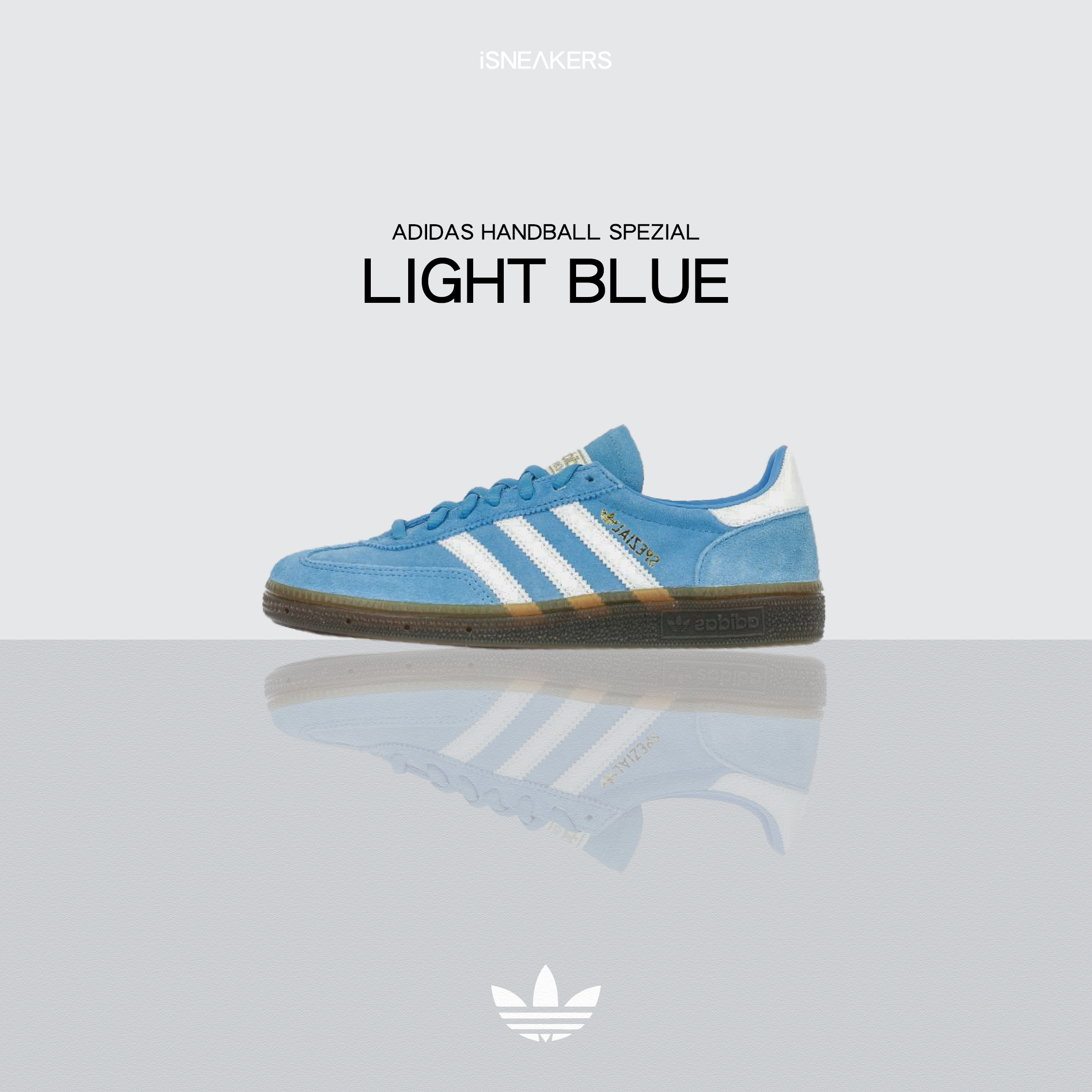 ISNEAKERS｜Adidas Originals Handball Spezial "Light Blue" 天空藍 BD7632