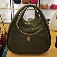 [S] KATE SPADE KK054 KAYLA CRES SHOULDER PEBBLED LEATHER,SEAWEED, 196021555008 (SKS1363)