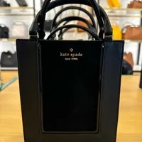 [S] KATE SPADE KI886 LENA MINI TOTE SUEDE MIXED MAT,BLACK MULTI, 196021555398 (SKS1369)