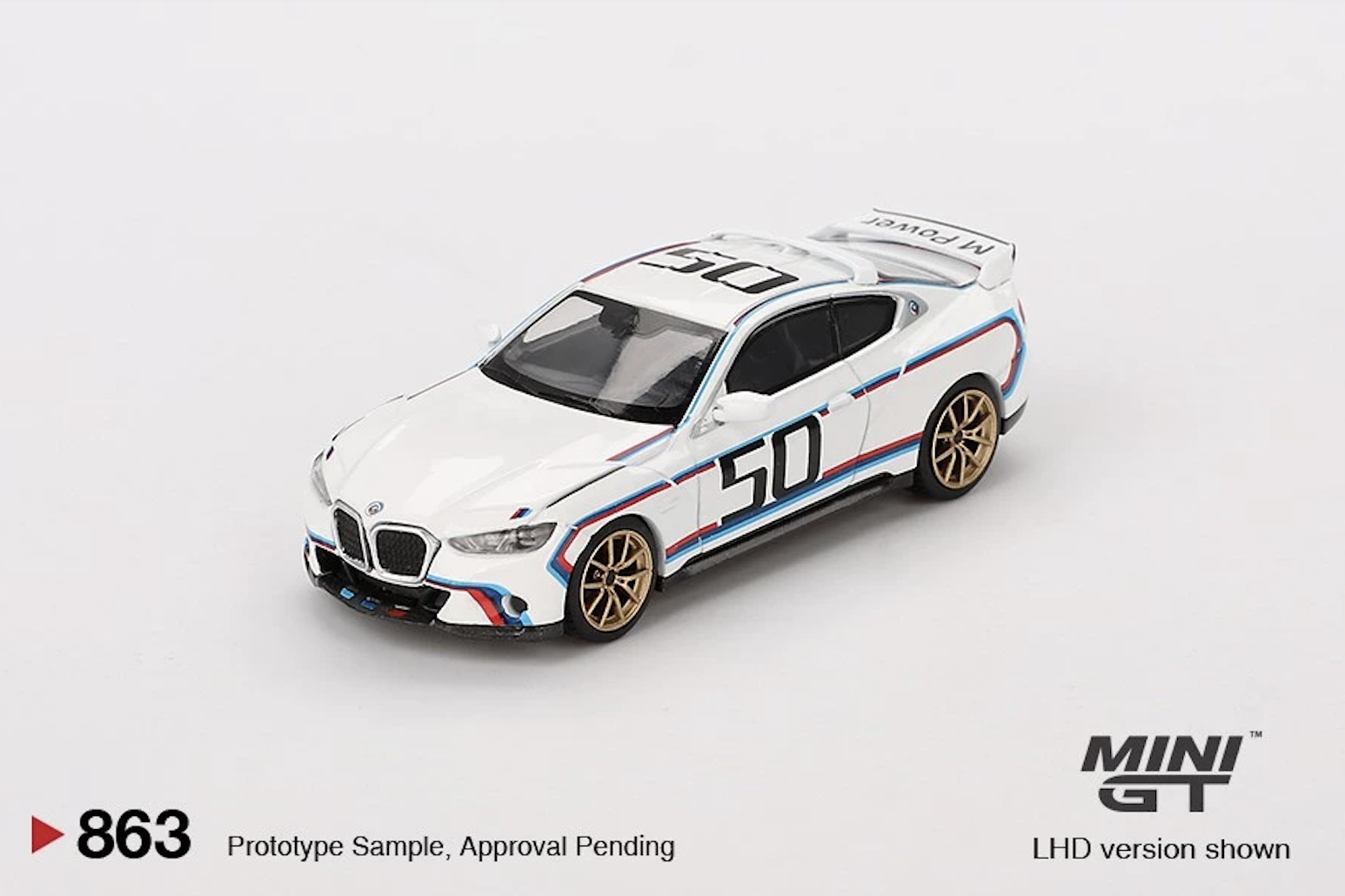【預訂】Mini GT #863 BMW 3.0 CSL White