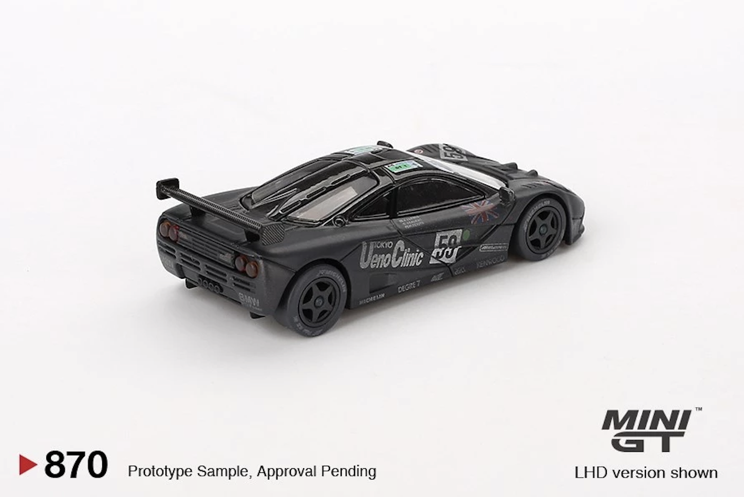 【預訂】Mini GT #870 McLaren F1 GTR #59 1995 Le Mans 24Hr Winner Post-Race Weathered