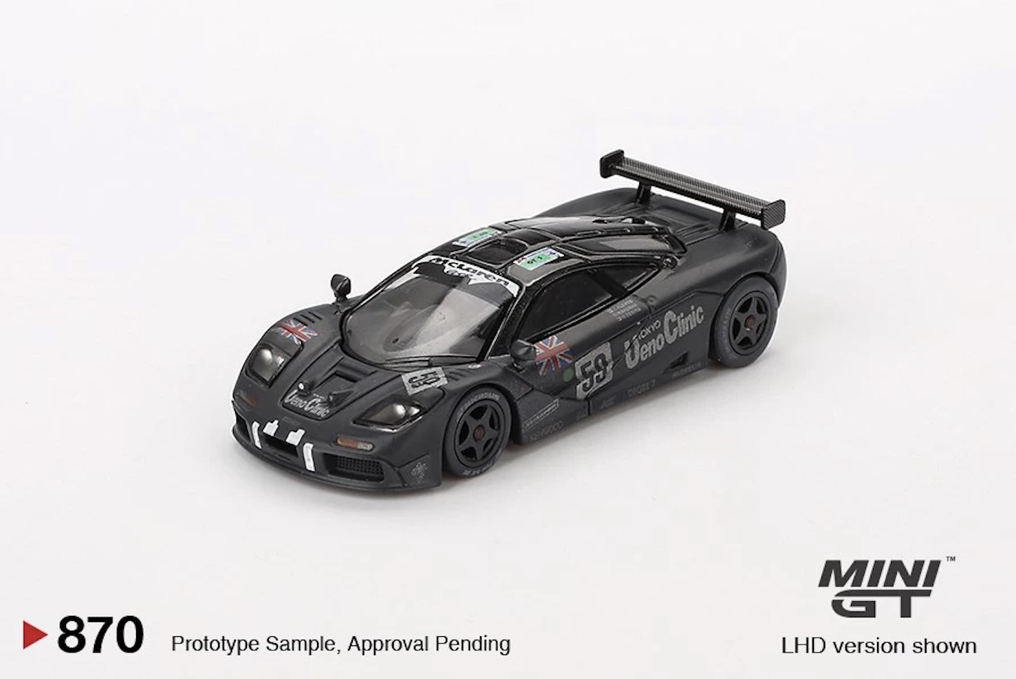 【預訂】Mini GT #870 McLaren F1 GTR #59 1995 Le Mans 24Hr Winner Post-Race Weathered