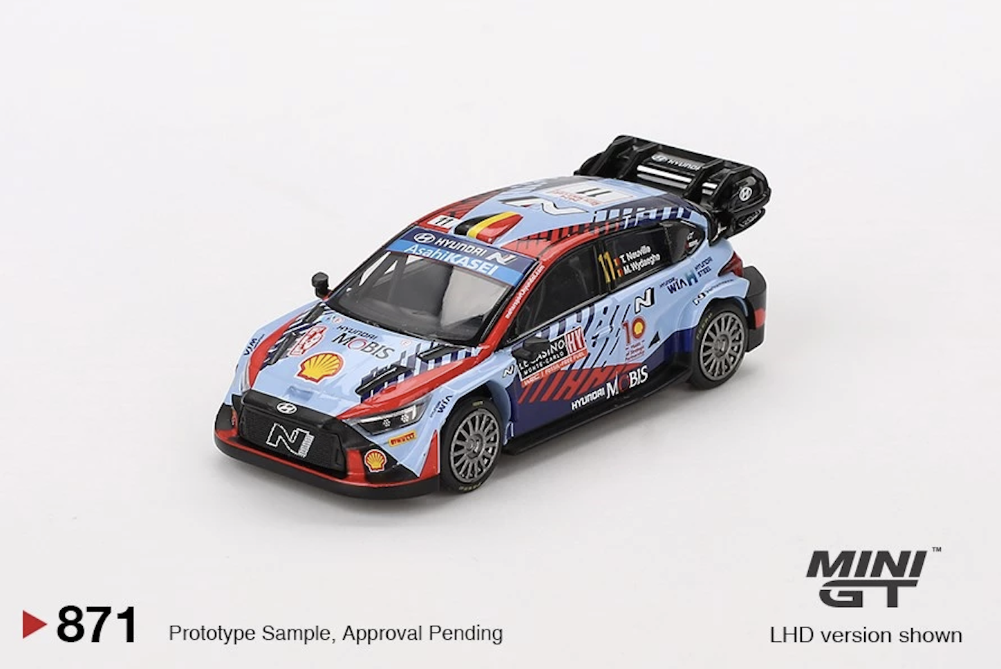 【預訂】Mini GT #871 Hyundai i20 N Rally1 Hybrid #11 2024 Rallye Monte-Carlo Winner