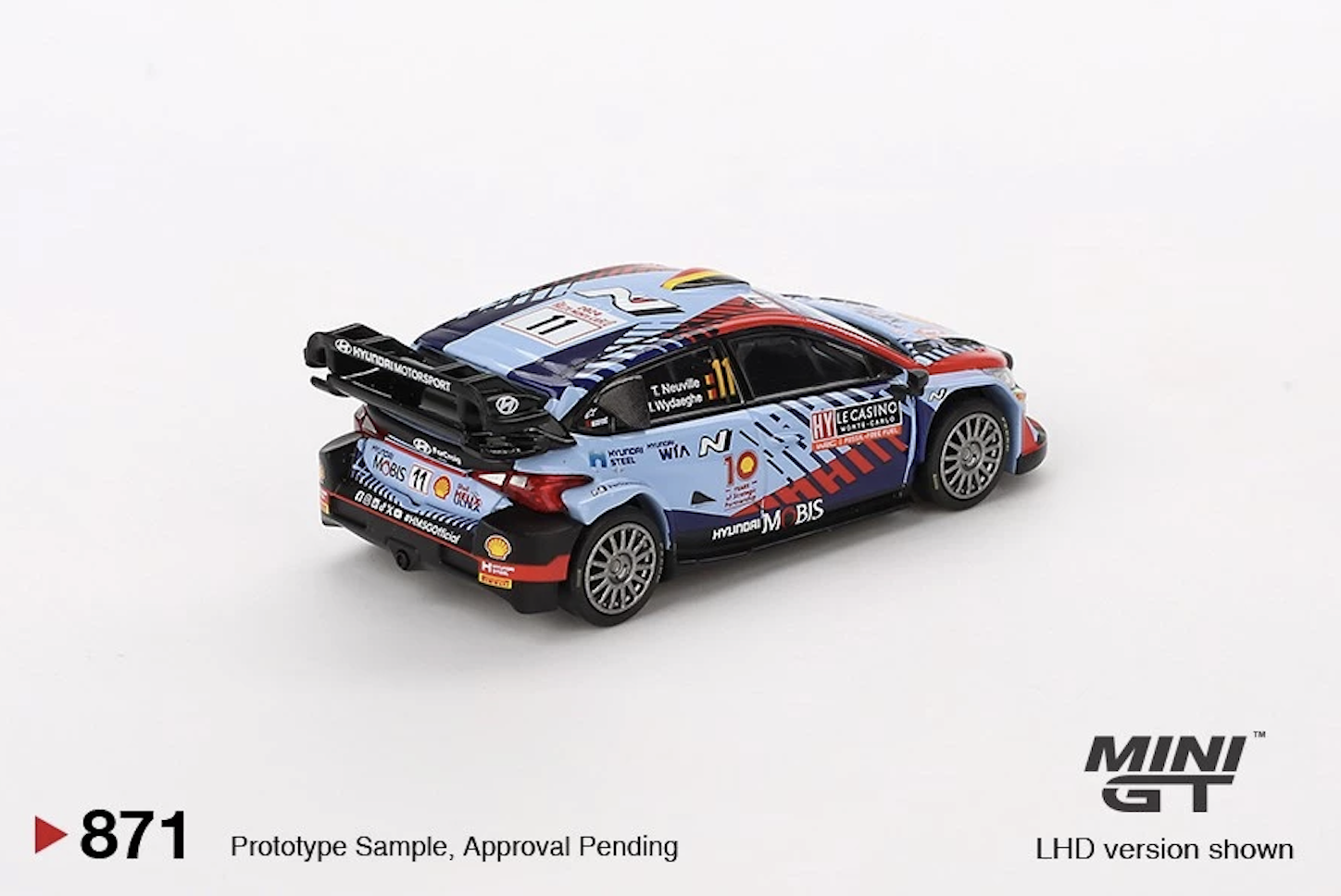 【預訂】Mini GT #871 Hyundai i20 N Rally1 Hybrid #11 2024 Rallye Monte-Carlo Winner