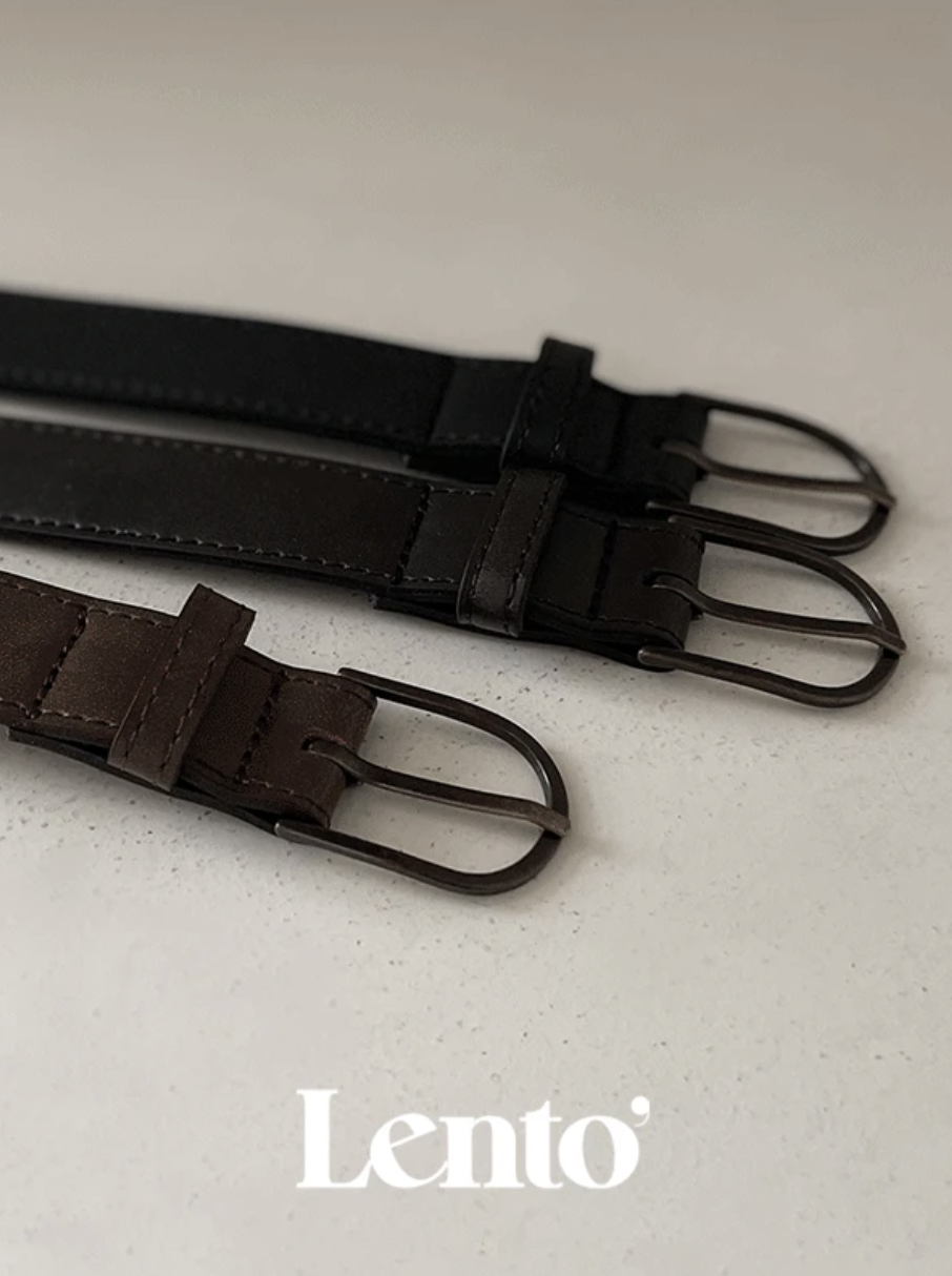 預訂｜SLOWAND #LENTO Antique Buckle Belt (3 Color)