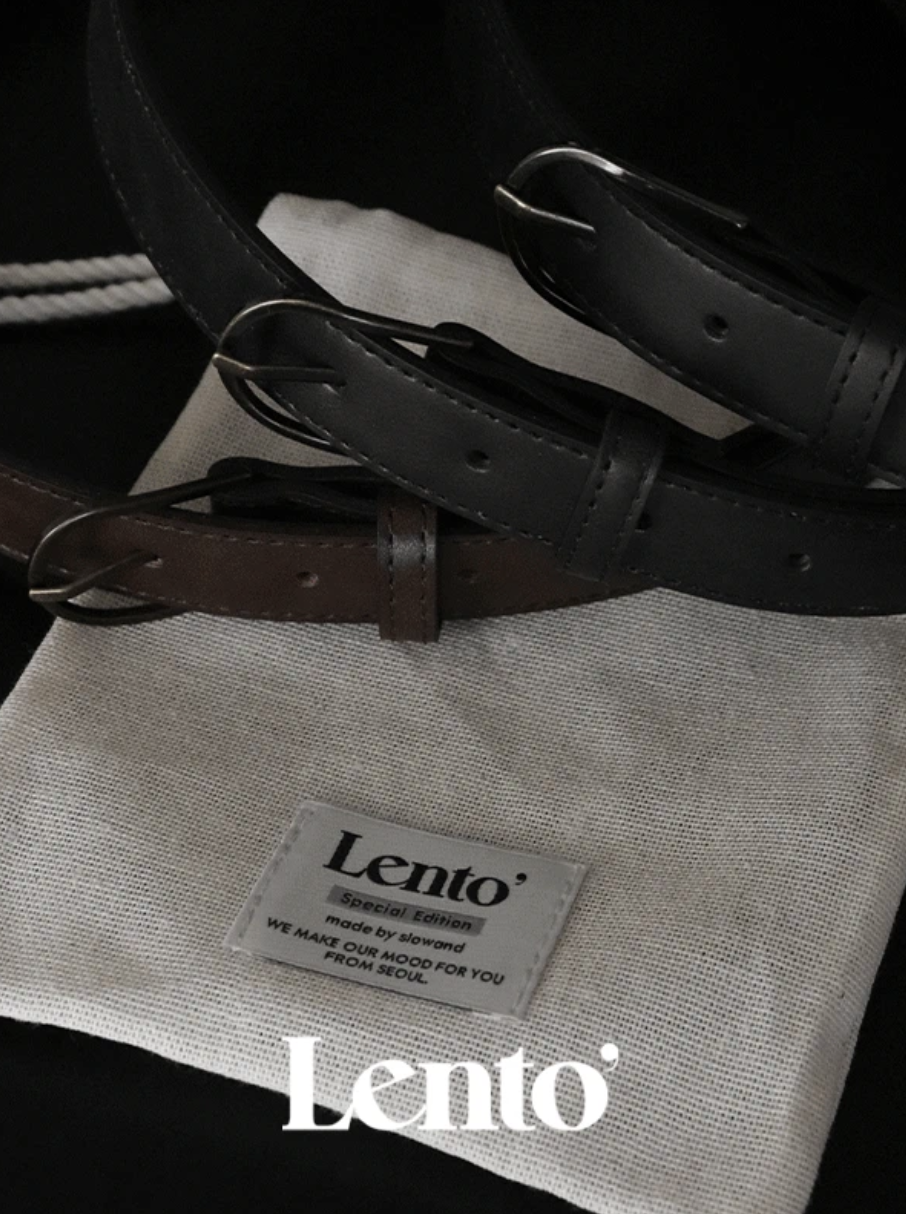 預訂｜SLOWAND #LENTO Antique Buckle Belt (3 Color)