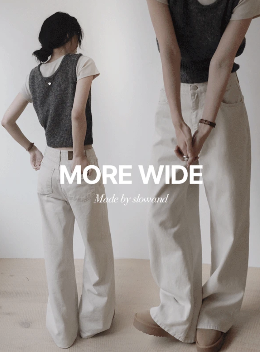 預訂｜SLOWAND #SLOWMADE New More Wide Denim Pants (One Color)