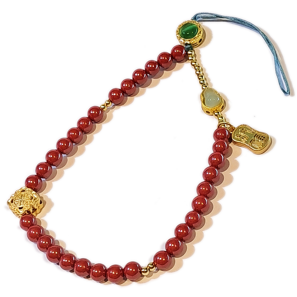 葫蘆&帝王硃砂{高含量}手腕掛繩【十方】153755