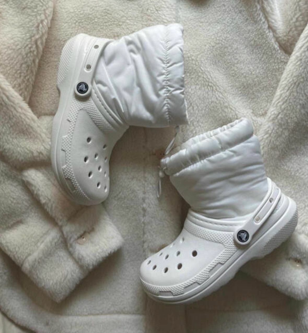 【預購】Crocs Lined Neo Puff G101401 雪地靴（白色）