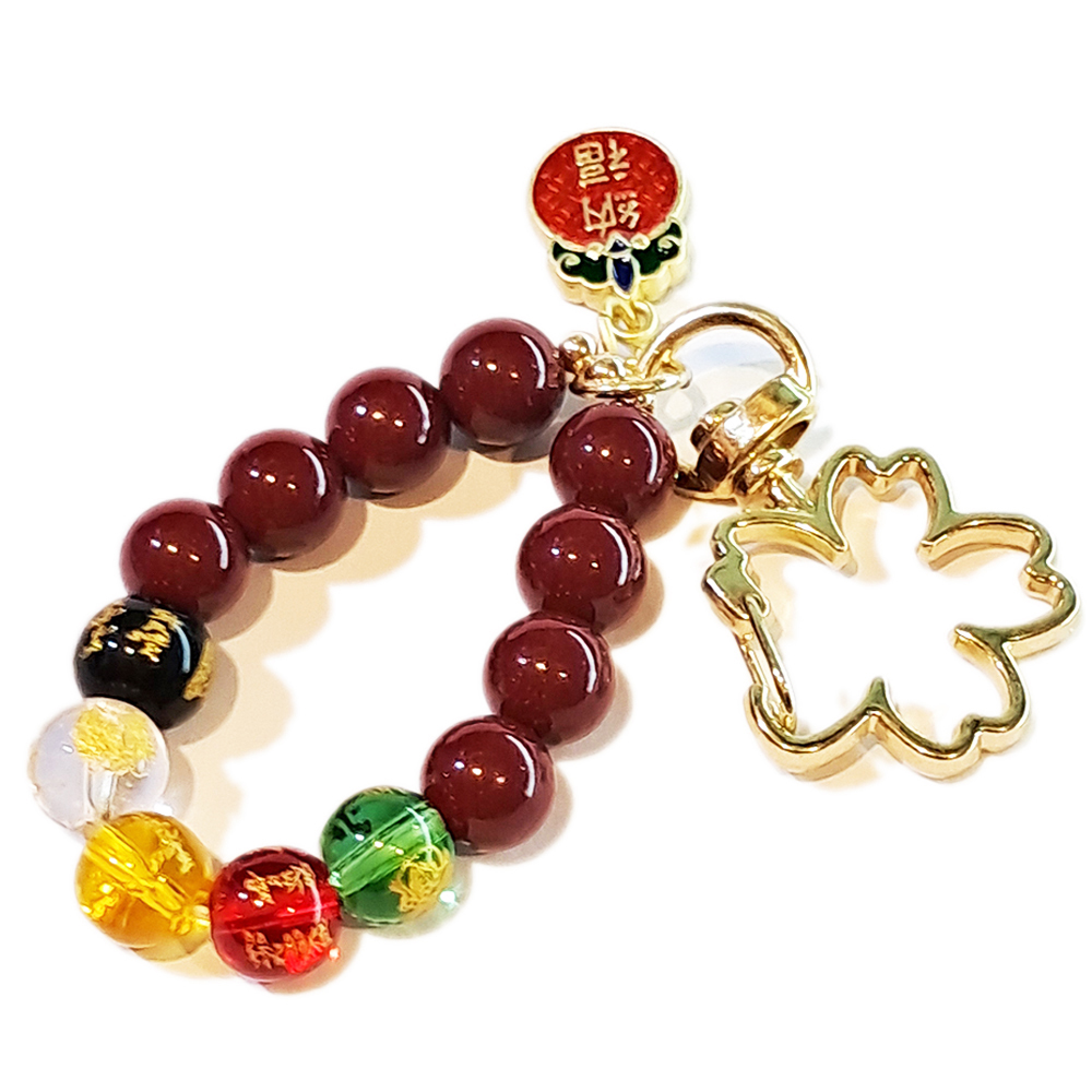 六字真言{五行珠}包包掛飾鎖圈【十方】153765