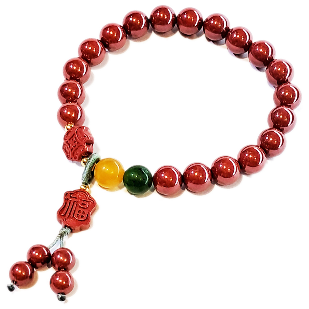 卍福硃砂手珠8mm【十方】153772