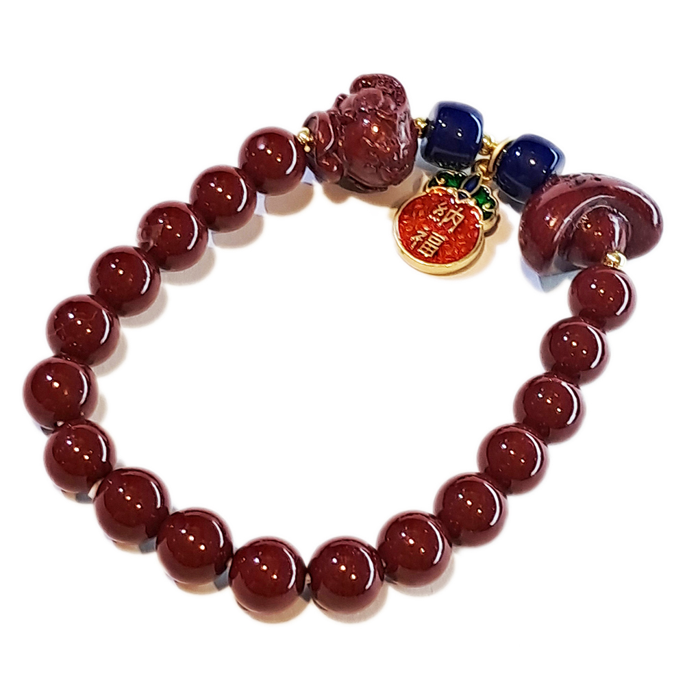 福袋&元寶硃砂手珠8mm【十方】153776