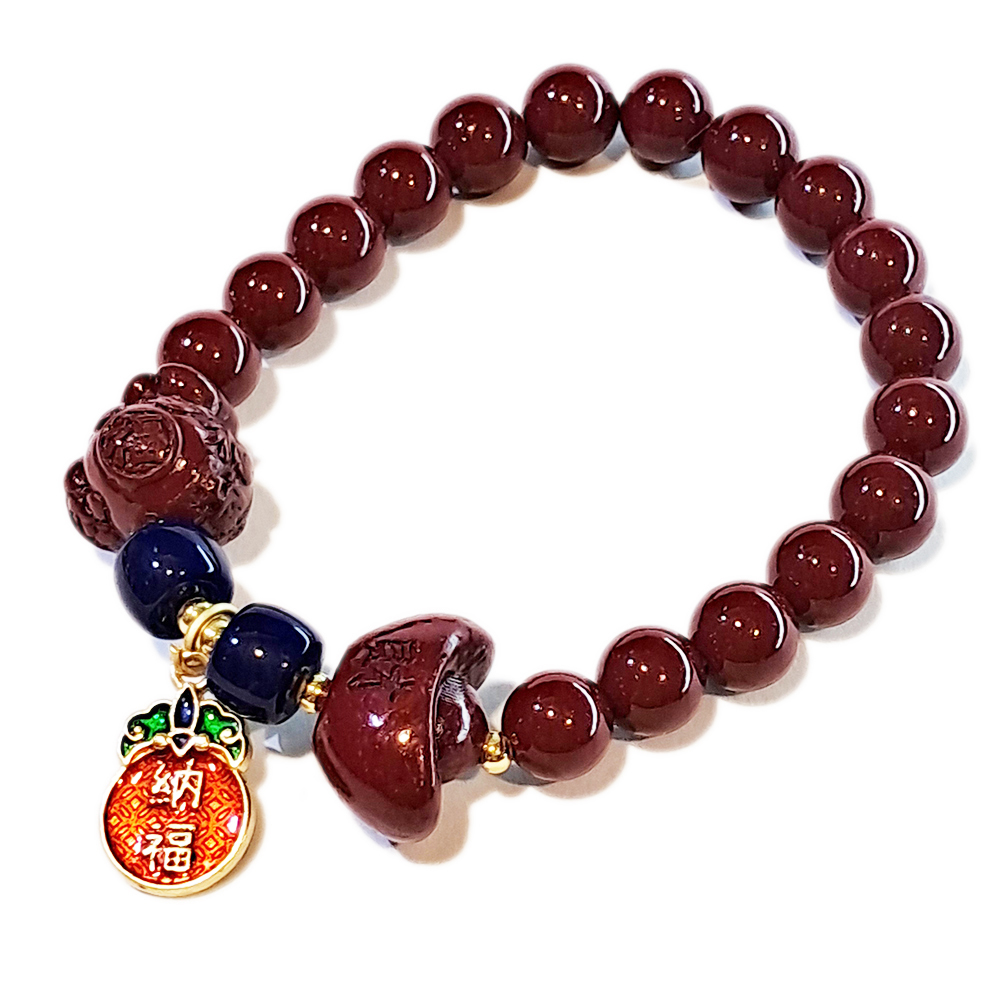 福袋&元寶硃砂手珠8mm【十方】153776