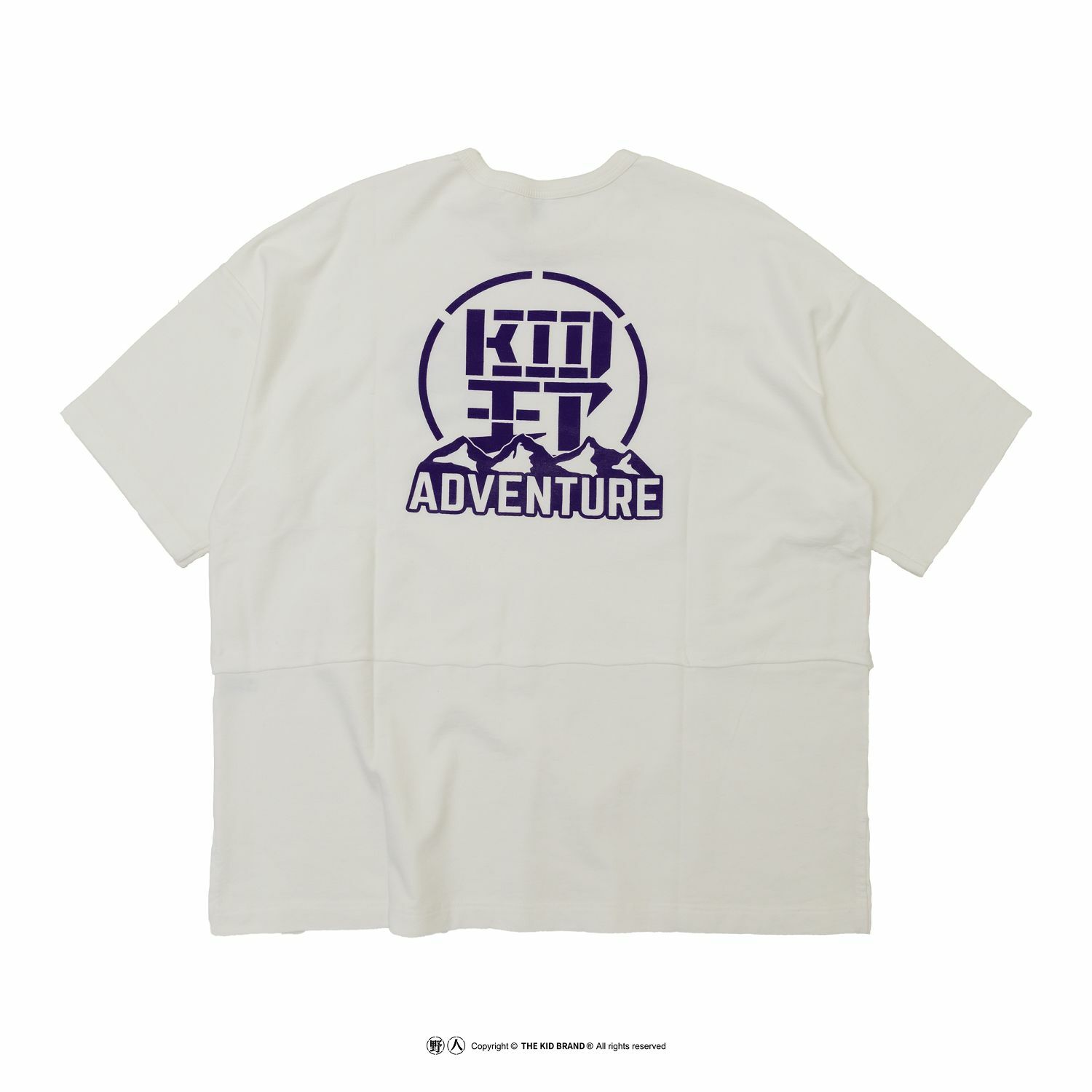 KID ® 山頂ㄍㄧˋ拼接寬版短T