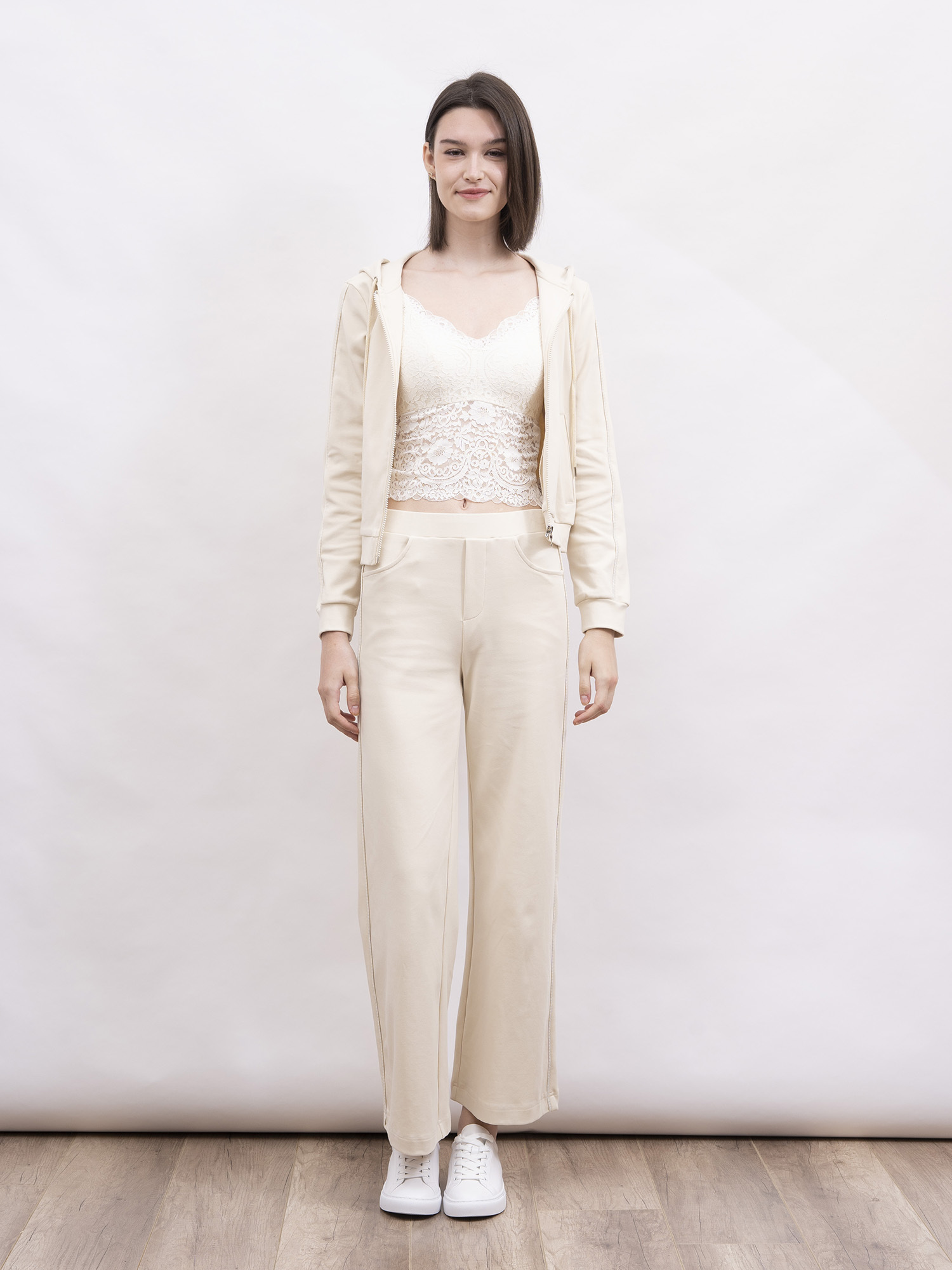 mi-tu 閃石拉鏈連帽外套