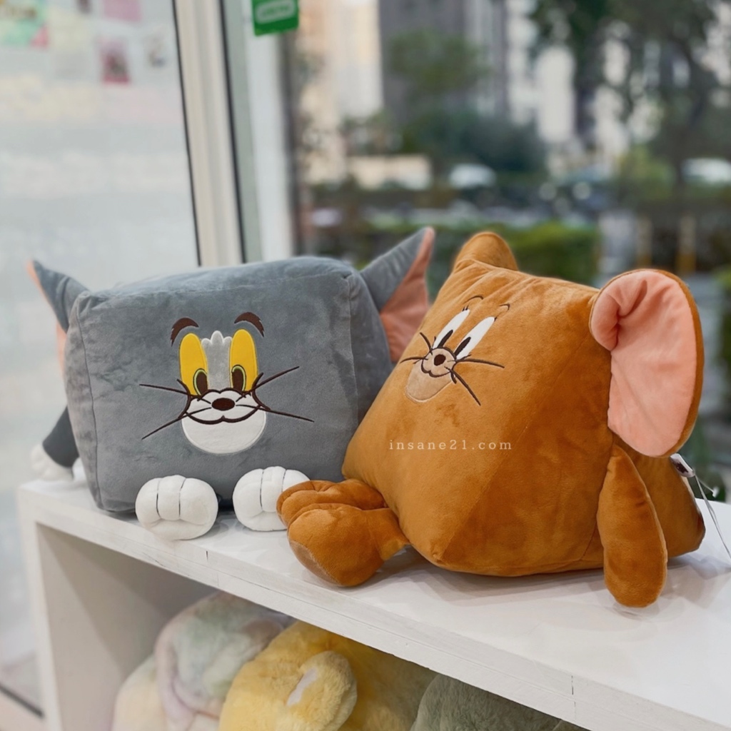 湯姆貓與傑利鼠 TOM＆JERRY 立體 靠枕 抱枕 三角/方形