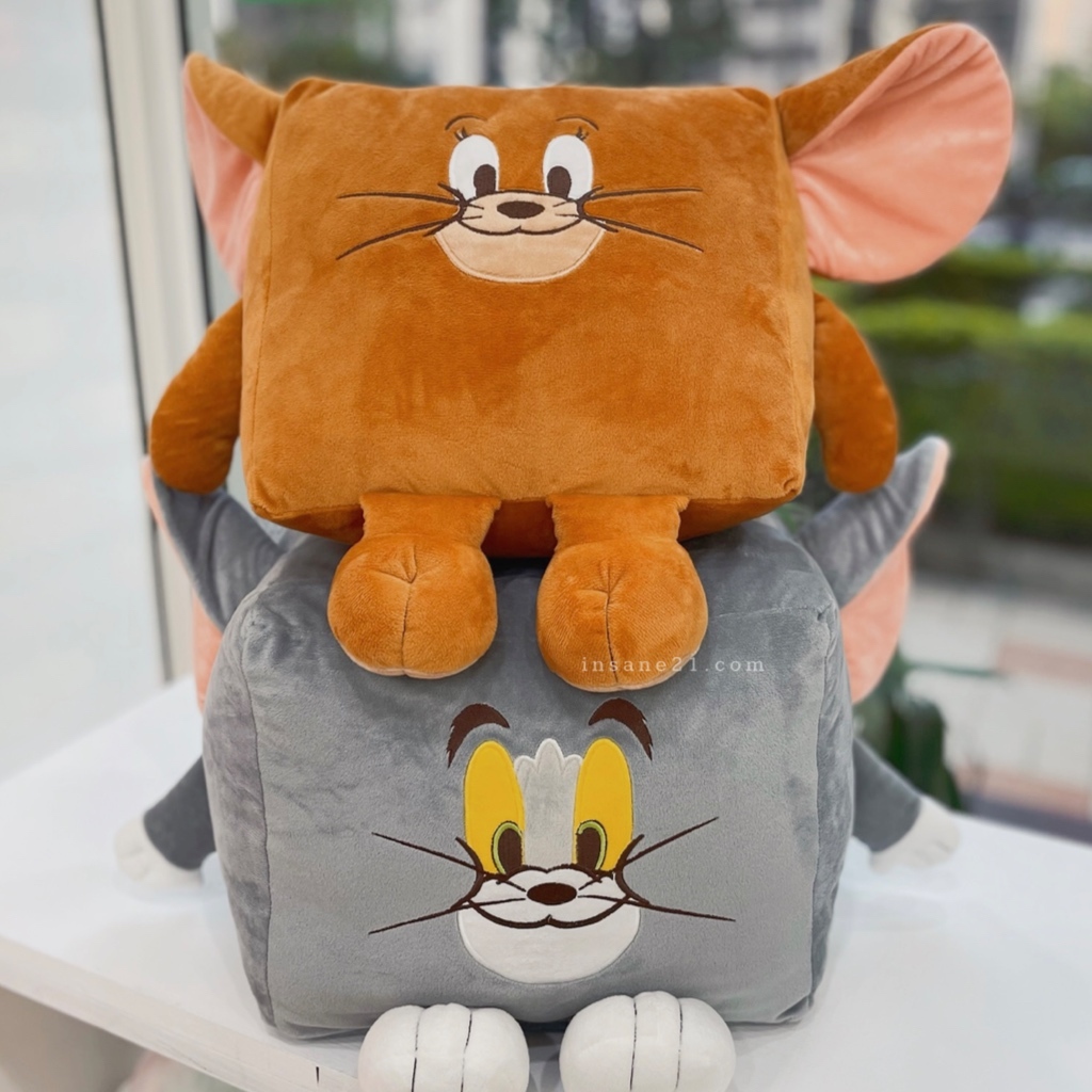 湯姆貓與傑利鼠 TOM＆JERRY 立體 靠枕 抱枕 三角/方形