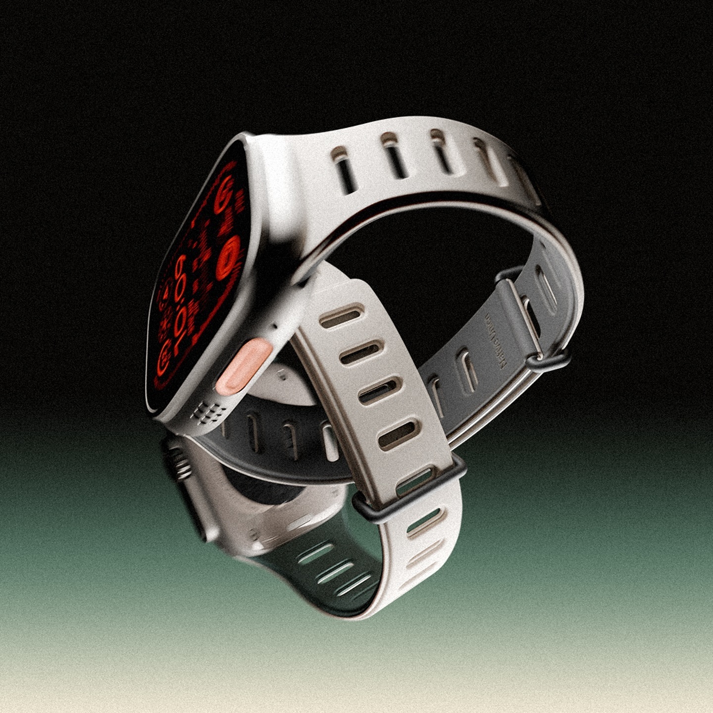 ACTIVE 磁吸雙色錶帶 - 石墨黑