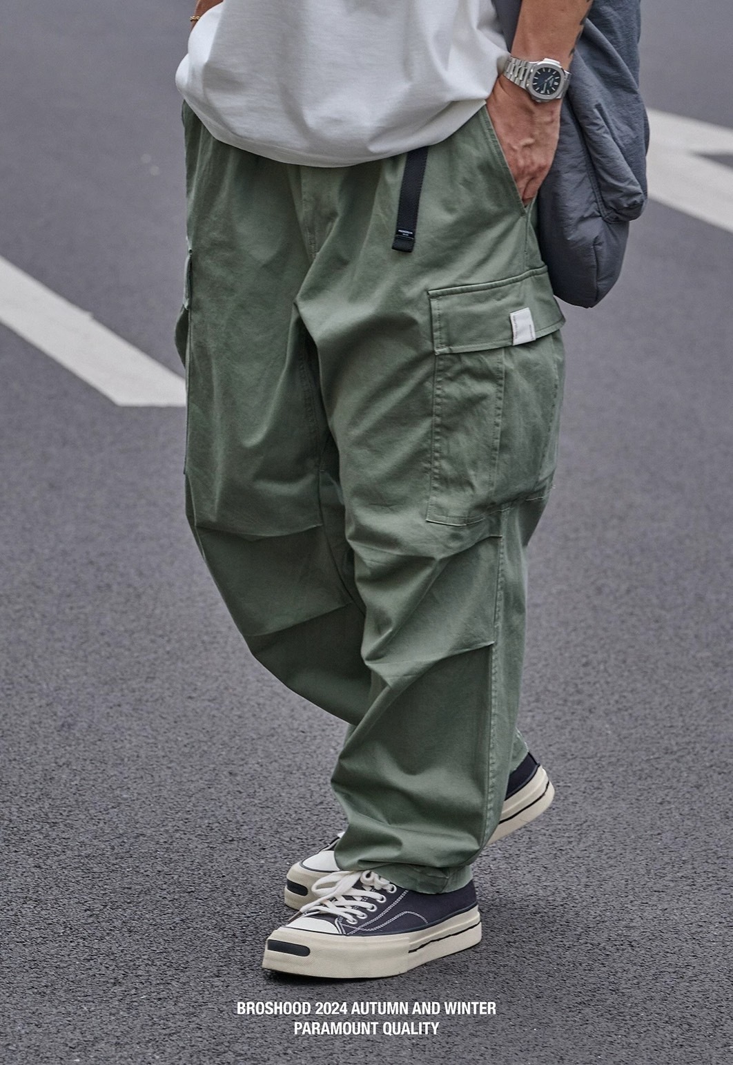 #預購 Broshood Bros AFFD 24AW 日系 水洗 8口袋工裝長褲 3色