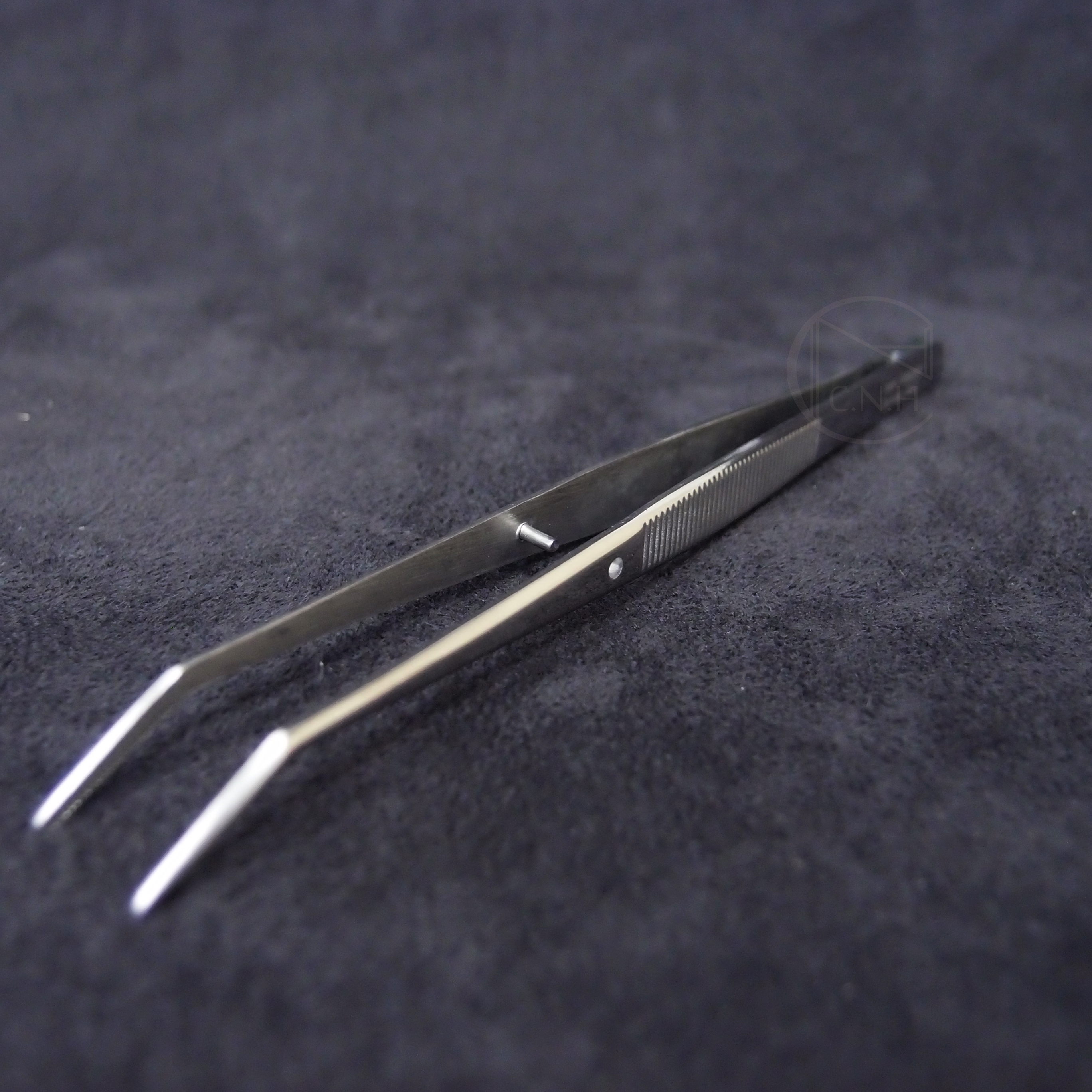 工具 15.5CM不鏽鋼附齒曲型鑷子