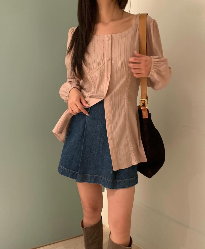 [現貨] Karen長版收腰襯衫 [ 2色 / Free ]