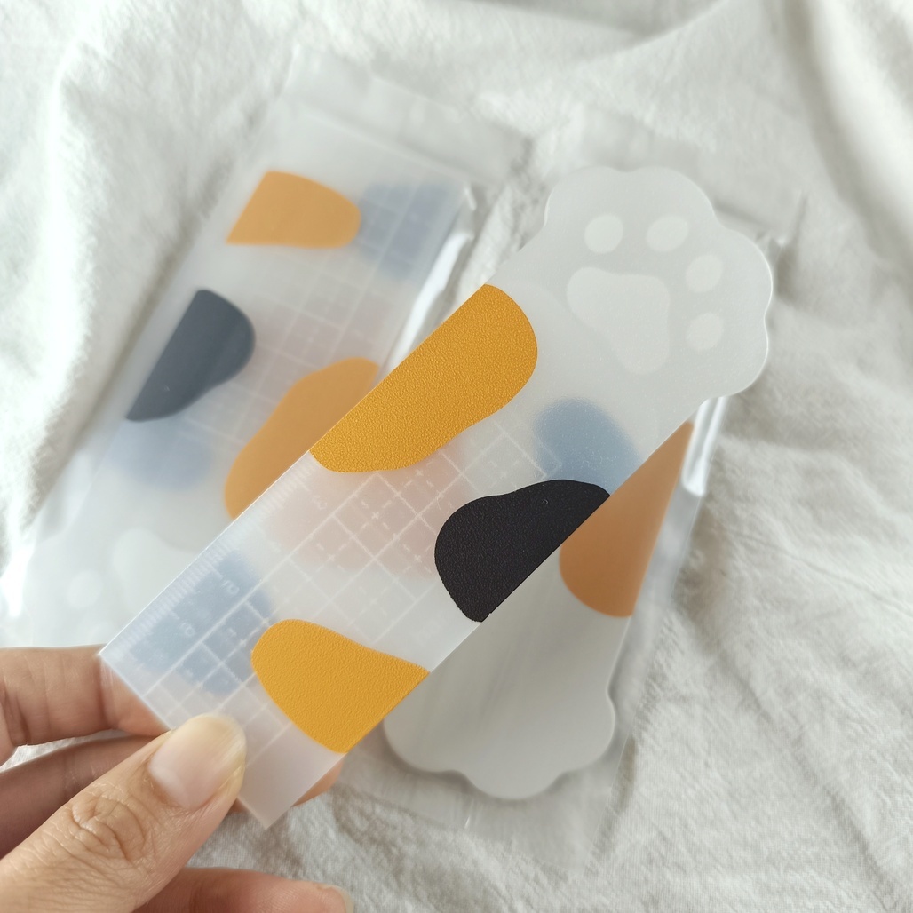 莎莎手作．紅豆の掌摺疊切割墊 黑白/透白