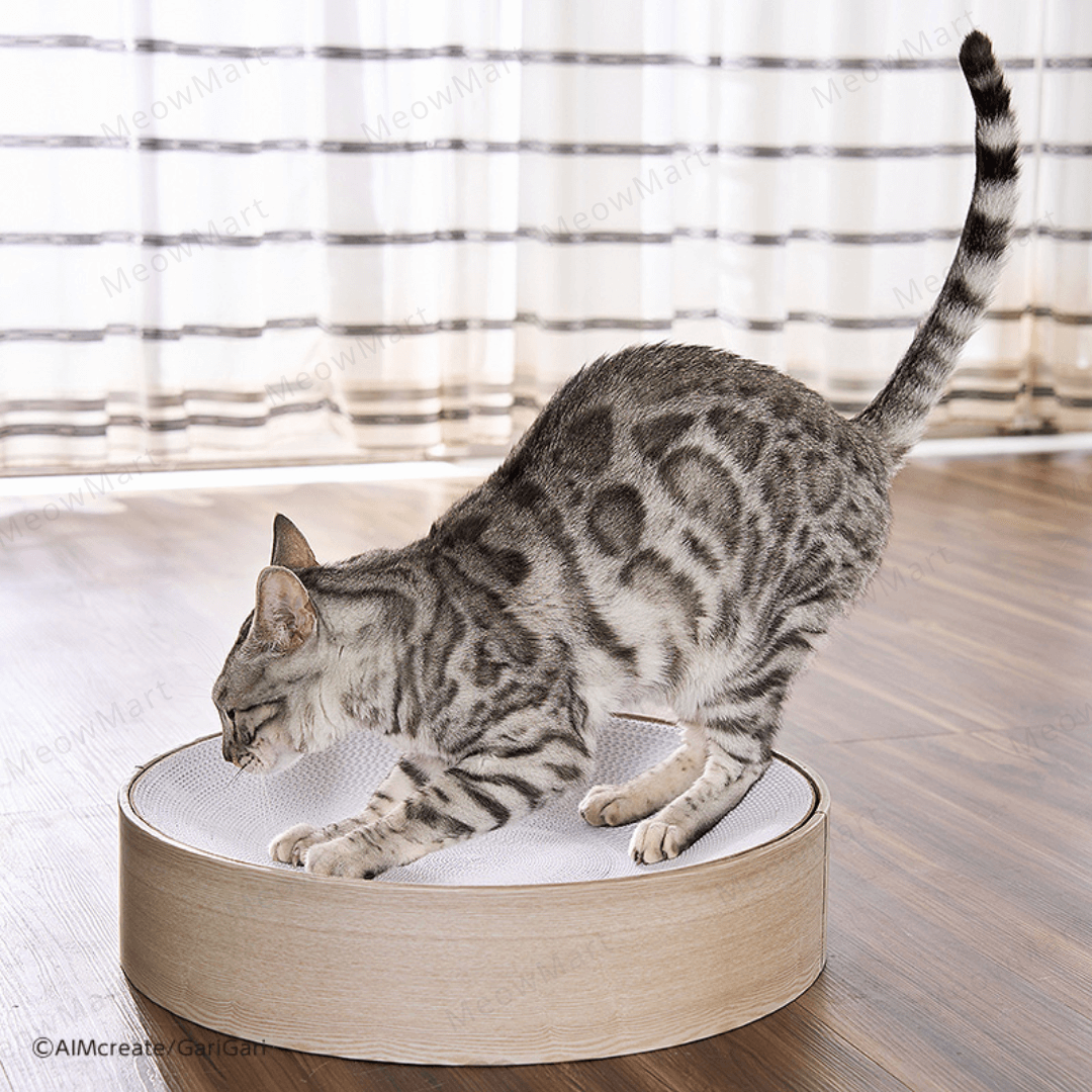 日本Gari Gari 圓窩貓抓板 (白色)