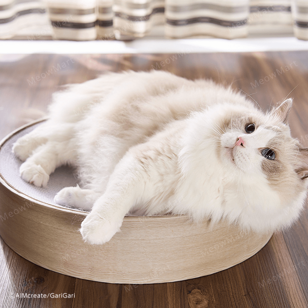 日本Gari Gari 圓窩貓抓板 (白色)