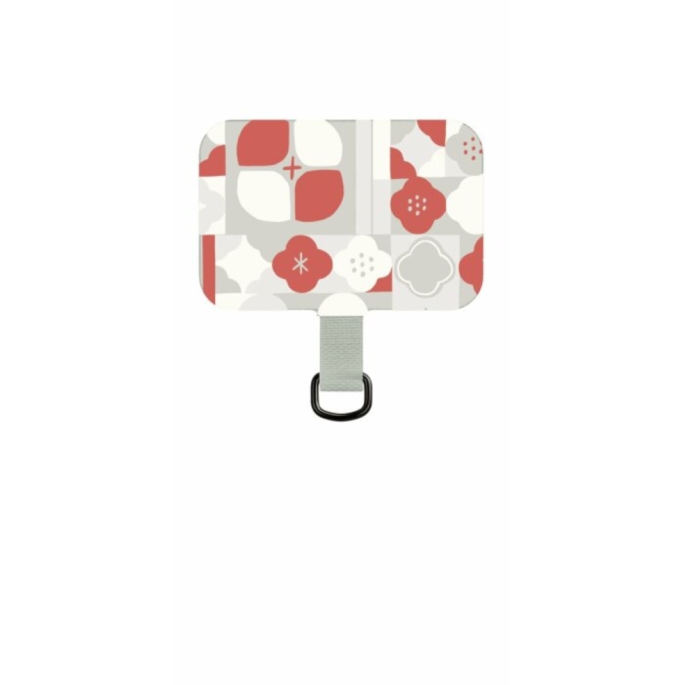inblooom x The Hood  VIGOR All-In-One Phone Strap 25mm/Begonia Glass Pattern No.12/Spring Plum Red