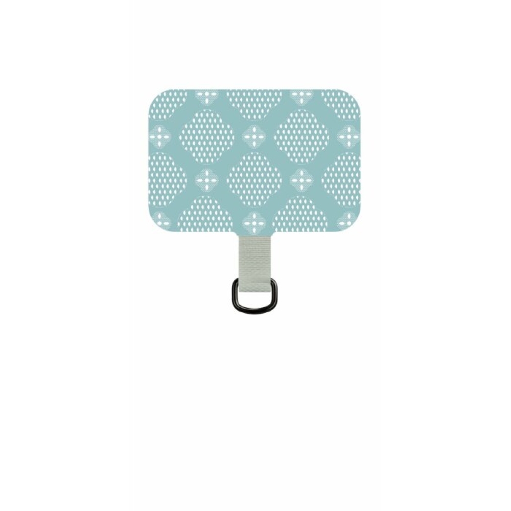 inblooom x The Hood  VIGOR All-In-One Phone Strap 25mm/Begonia Glass Pattern No.13/Mellow Blue