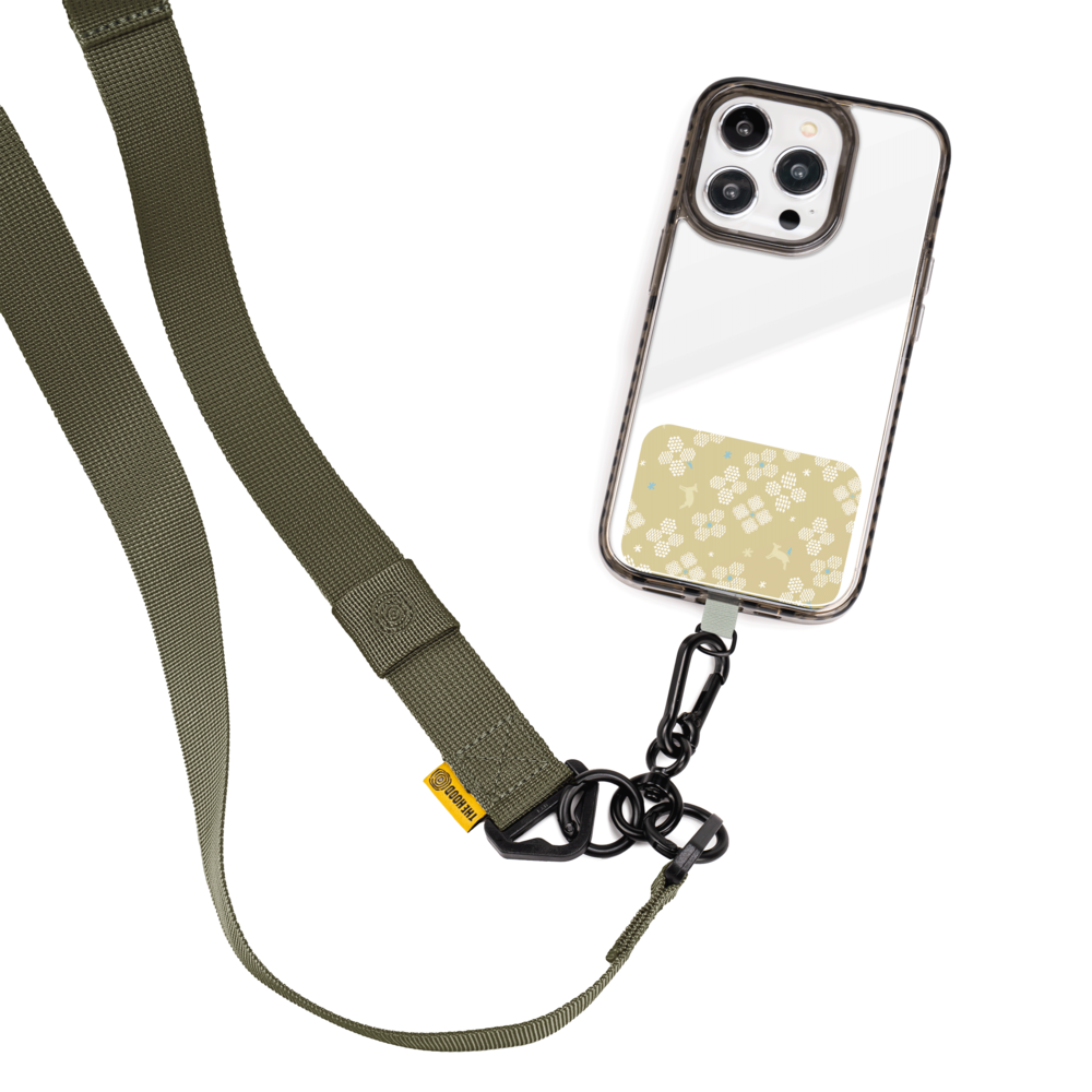 inBlooom x The Hood  VIGOR All-In-One Phone Strap 25mm/Blooming Field/Mimosa Yellow
