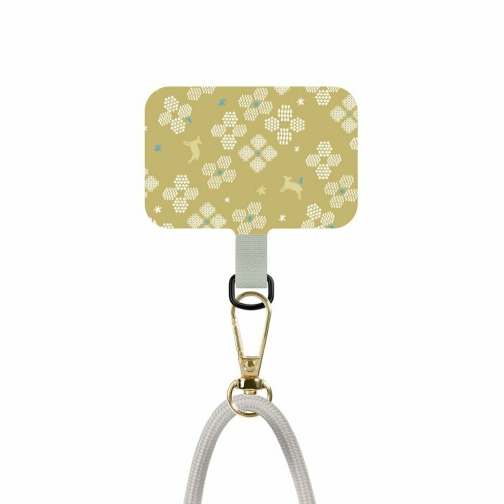 inblooom x The Hood Phone Strap With Patch 6.0mm/Blooming Field/Mimosa Yellow