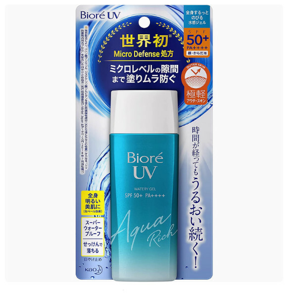 日本Biore--防曬霜保濕防水防汗防紫外線【戶外防曬】防曬啫喱90mlx1支