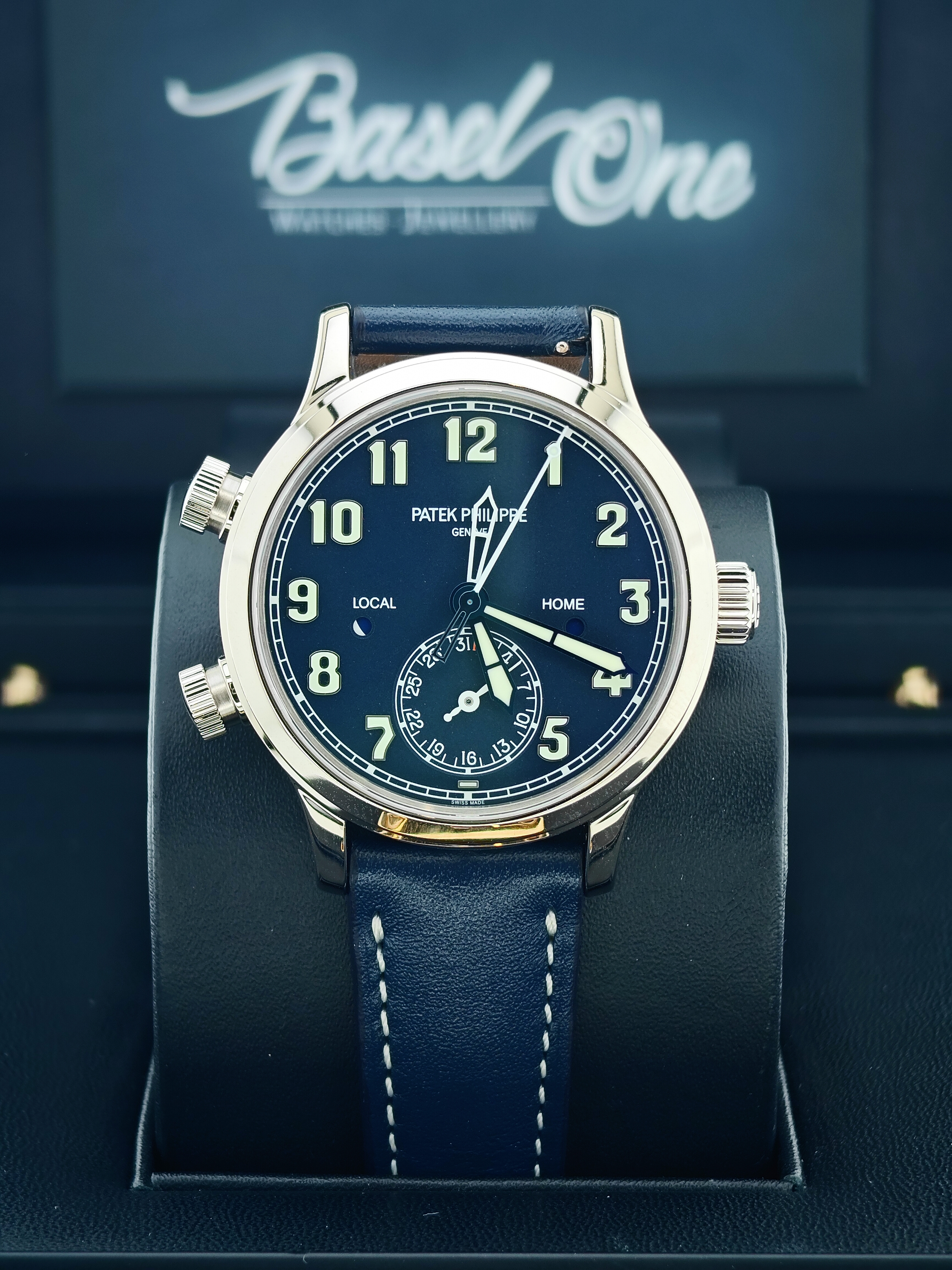 Discontinued BRAND NEW 7234G 7234 PATEK PHILIPPE COMPLICATIONS BLUE DIAL SELF-WINDING 37 MM