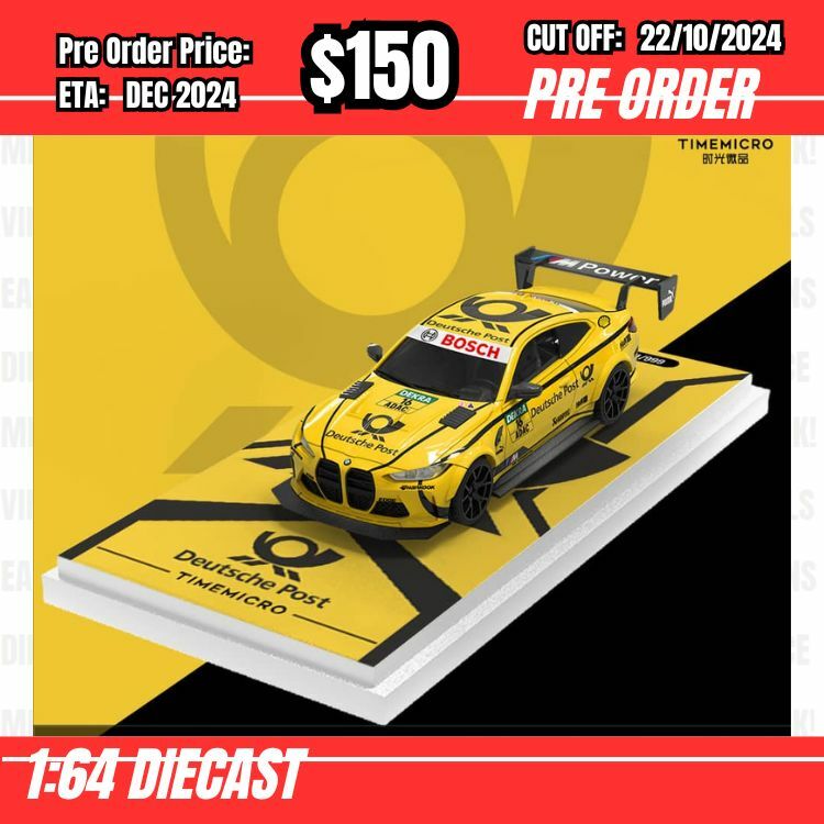 PO-$150 * Time Micro * 1:64 BMW M4 G82 Deutsche Post [OD15/10]