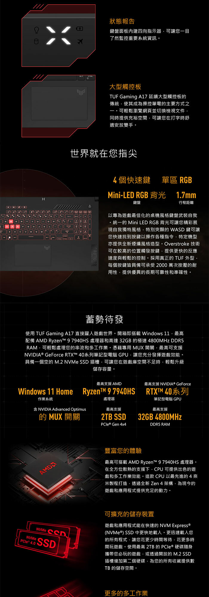 FA707NUG-0122A7445HS效能