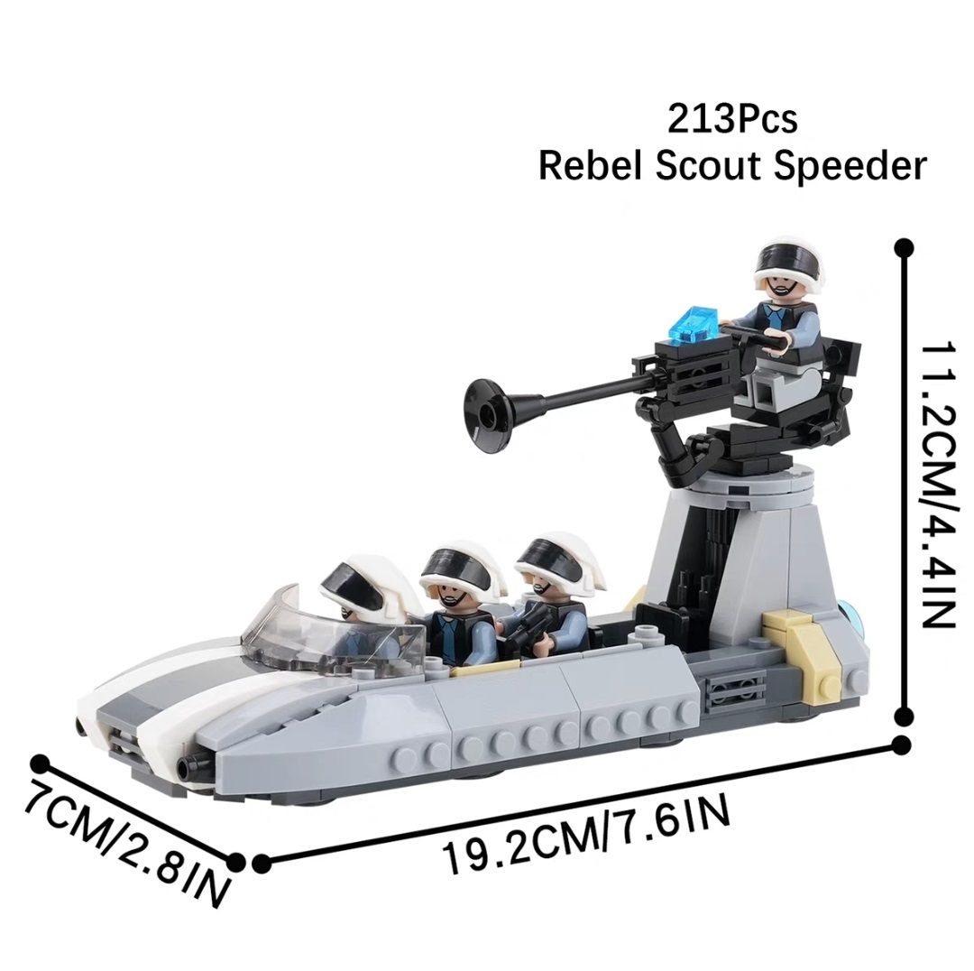 MOC Rebel Scout Speeder Star Wars Buildings Set Fit Lego NO BOX MOC2249A