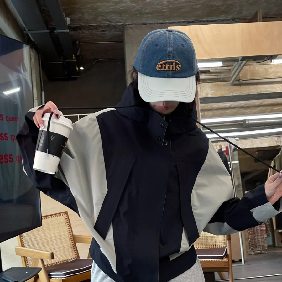 【NICE 歐美日韓代購】24SS Emis韓國潮牌🇰🇷經典刺繡logo撞色拼接棒球帽 鴨舌帽 復古