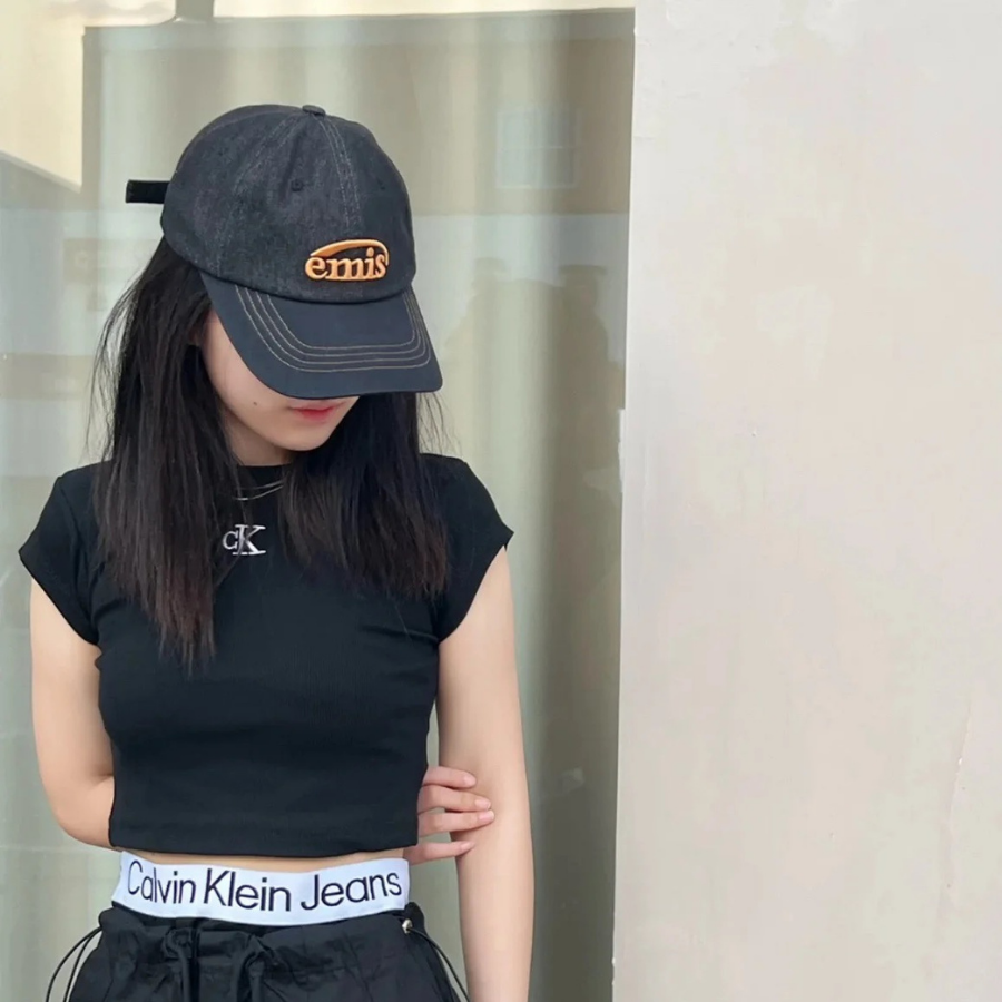 【NICE 歐美日韓代購】24SS Emis韓國潮牌🇰🇷經典刺繡logo撞色拼接棒球帽 鴨舌帽 復古