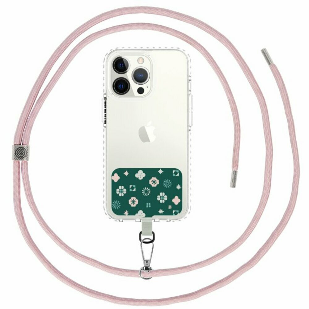 印花樂手機掛繩夾片綠色