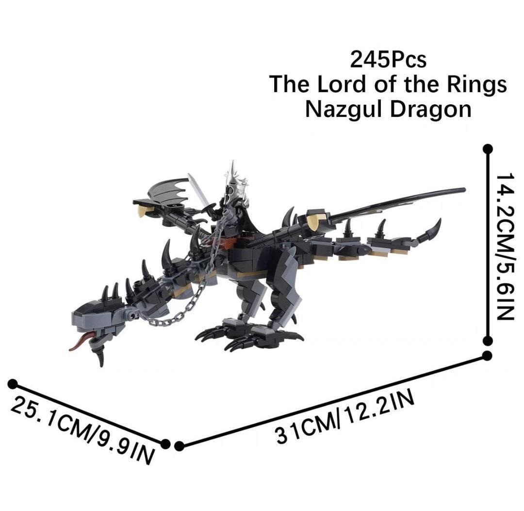 MOC Nazgul Dragon Lord of the Rings Buildings Set Fit Lego NO BOX MOC1546A