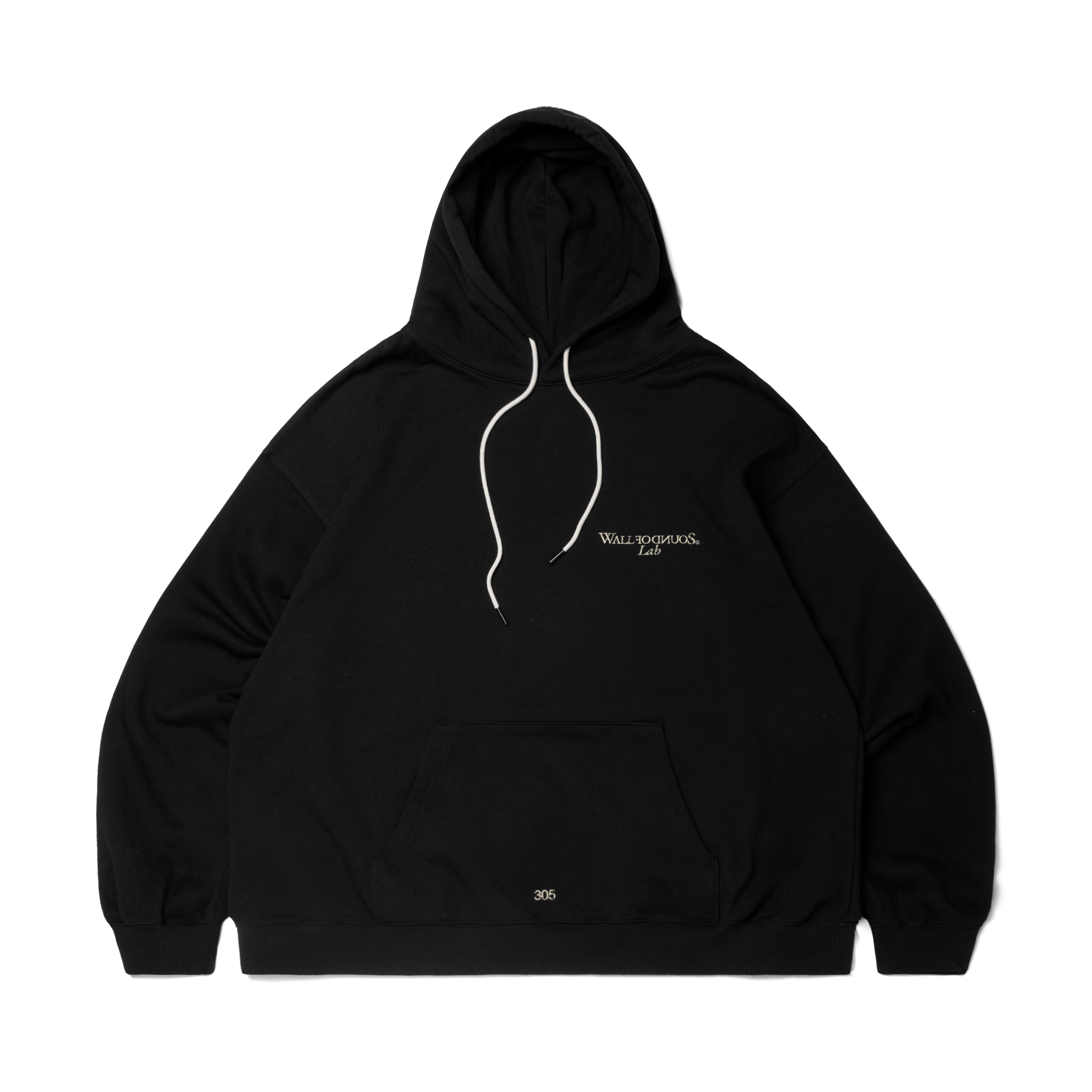 Wall of Sound - 3:40/“VELOURIA” WS-LAB Logo Hoodie - Black