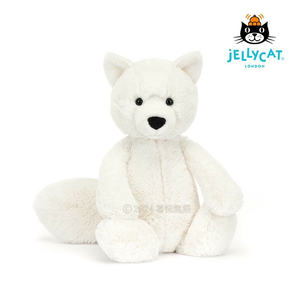 【樂森藥局】Jellycat Bashful Arctic Fox 北極白尾狐狸31cm/公分、絨毛玩偶
