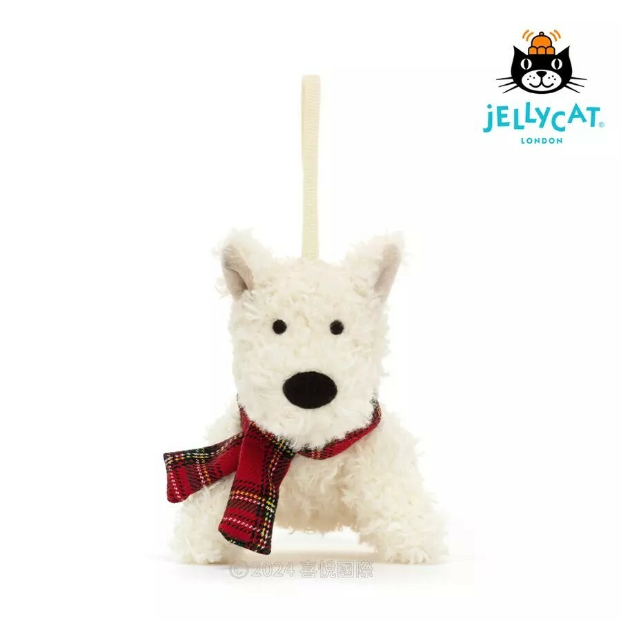 【樂森藥局】英國 Jellycat Ricky Rain Frog Decoration 蘇格蘭梗聖誕吊飾