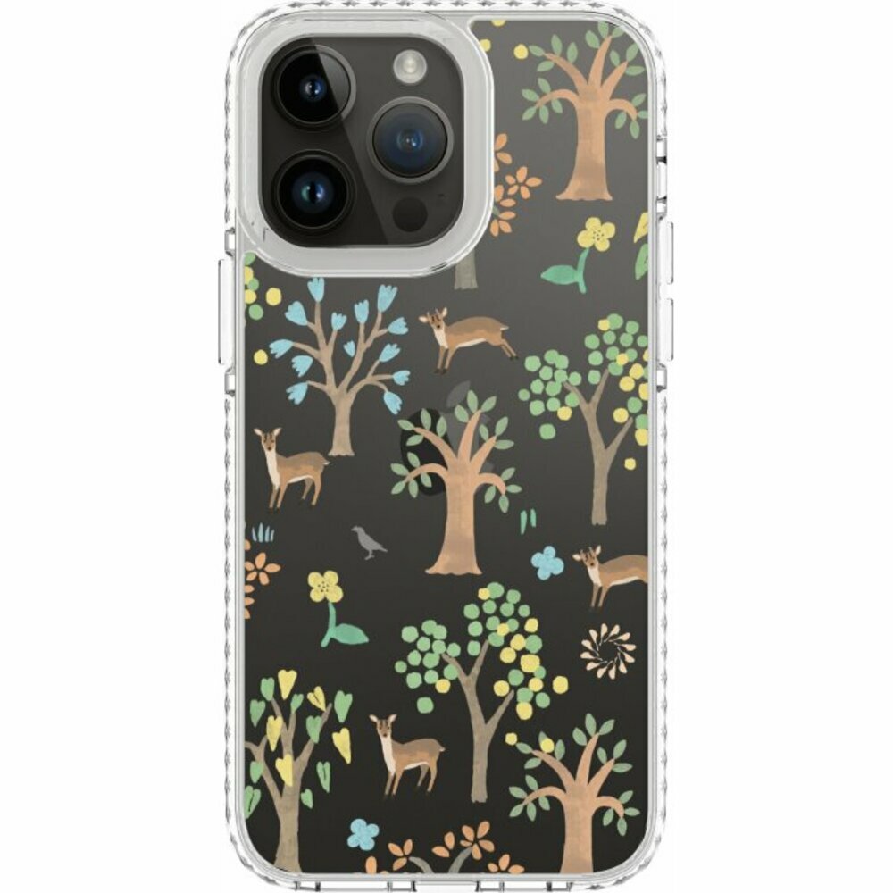 印花樂防摔氣墊手機殼白晝