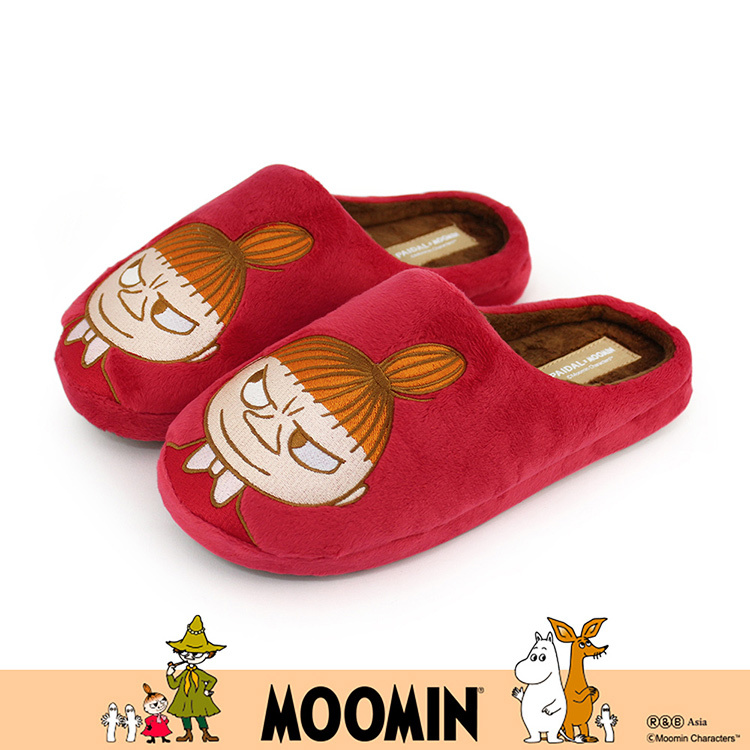 Paidal x Moomin姆明谷 小美毛絨室內拖鞋