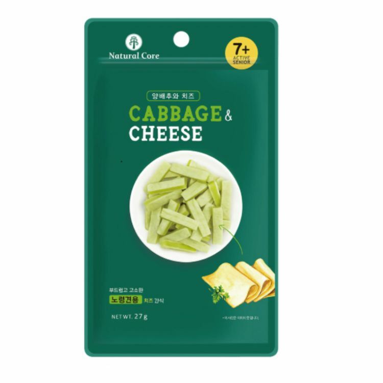 韓國NATURAL CORE自然核心｜高麗菜起司條 27g