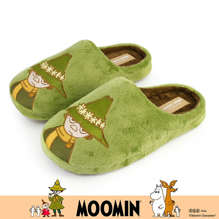 Paidal x Moomin姆明谷 史力奇阿金毛絨室內拖鞋