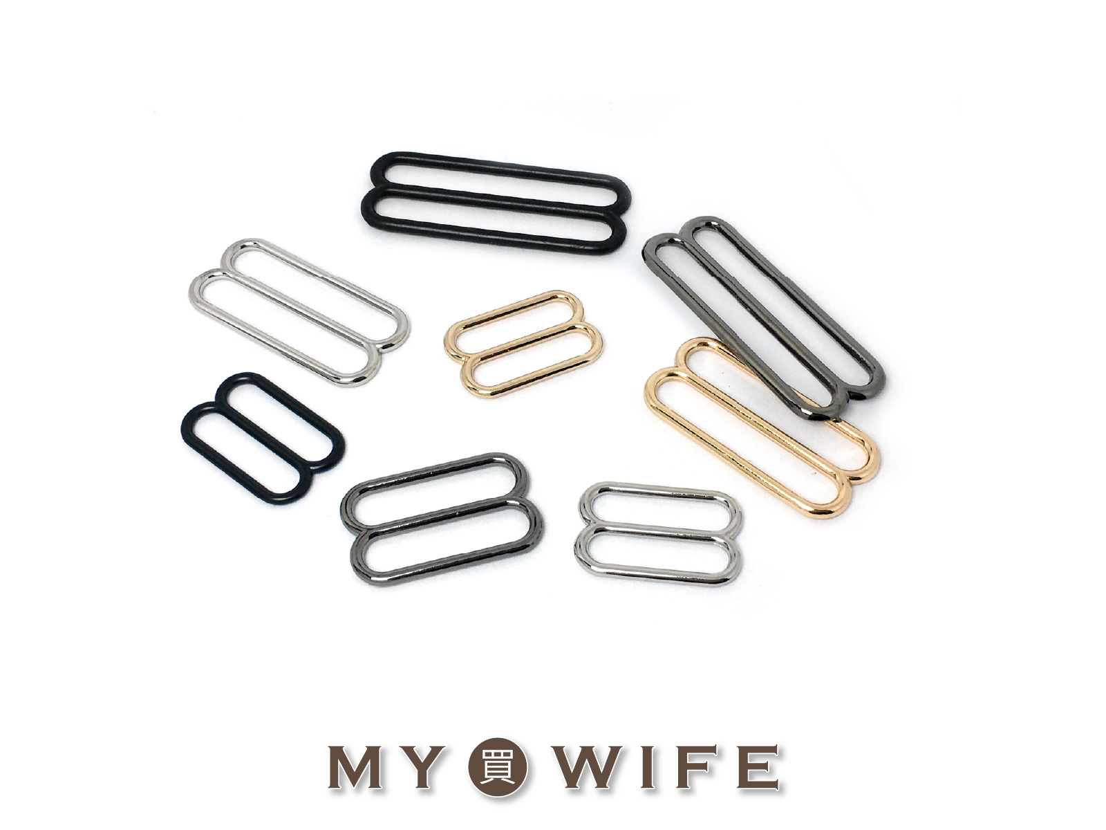 合金8字扣/8字環_日字扣/橢圓雙圈日字扣/細邊_4色4規格【WL-F1436/WL-F1437/WL-F1438/WL-F1439】